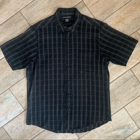 Vintage 90s buffalo check short sleeve button down - Picture 2 of 9